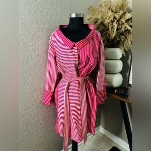 Zara Stripe Shirt Dress NWOT